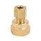 Thrifco Plumbing No. 66 1/4 Inch x 3/8 Inch Lead-Free Brass Compression FIP Adapter 9466006 - alternate 2